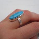 turquoise ring oval turquoi..