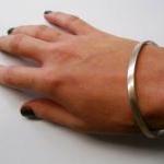 bangle abstract matte sterl..