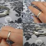 Rounded silver band