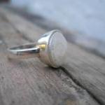 round pearl silver ring fre..