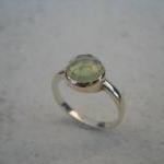 Prehnite ring rose cut preh..
