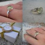Prehnite ring rose cut preh..