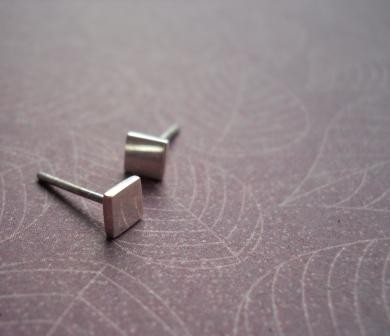 square studs - Free Shipping.