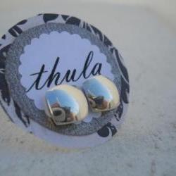 Modern Contemporary silver studs