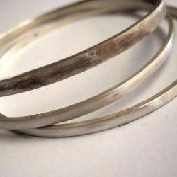 bangles bangle set bagles set sterling silver bangles modern bangles bespoke bangles rustic jewelry