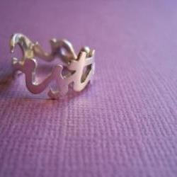Name ring name or word ring sterling silver name ring Personalized - you choose the name