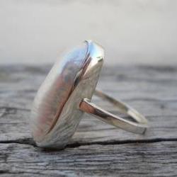 pearl ring Fresh water biwa pearl