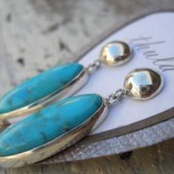 Turquoise earrings studs
